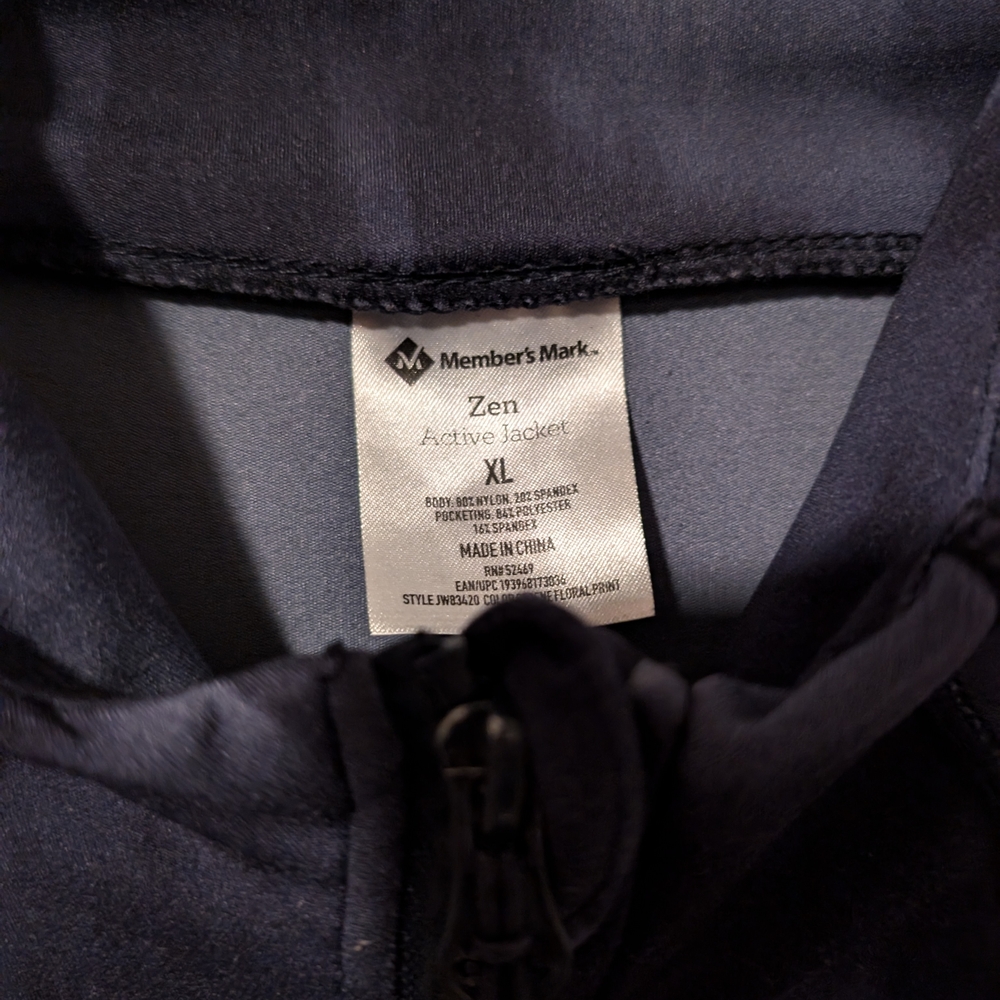 Women's Member Mark Zen Zipper Jacket Size XL - Picture 3 of 6
